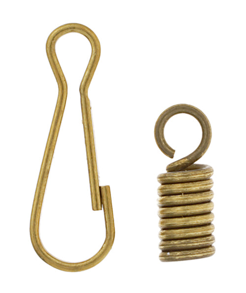 Spring W/Hook & Clasp 2.5mm 2 Sets