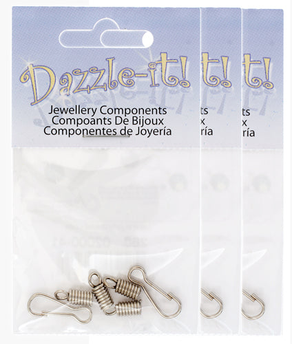 Spring W/Hook & Clasp 2.5mm 2 Sets