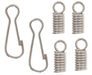 Spring W/Hook & Clasp 2.5mm 2 Sets