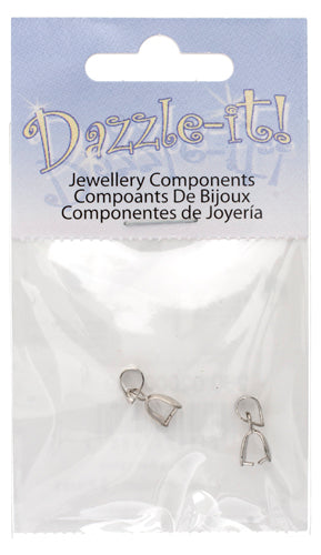 Pinch Bail Rhodium - 2 Pieces