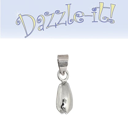 Pinch Bail Rhodium - 2 Pieces