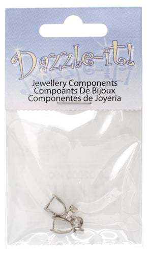 Pinch Bail Rhodium - 2 Pieces