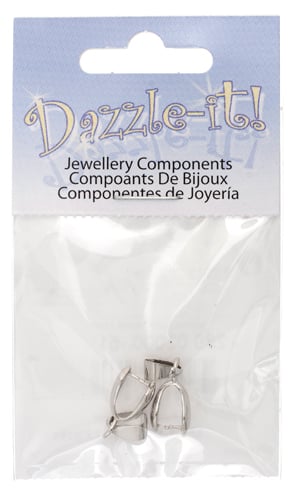 Pinch Bail Rhodium - 2 Pieces