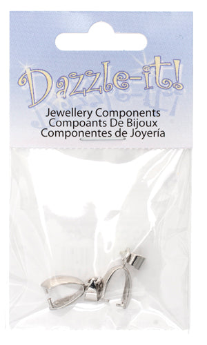 Pinch Bail Rhodium - 2 Pieces