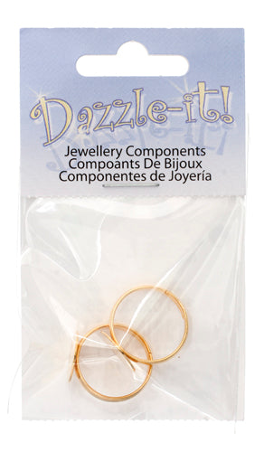 Finger Ring w/Pad 12mm Lead Free / Nickel Free - 2 Pieces