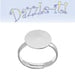 Finger Ring w/Pad 12mm Lead Free / Nickel Free - 2 Pieces