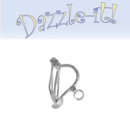 Earring Clip-on w/Hook 13x8mm Lead Free / Nickel Free  - 2 Pairs