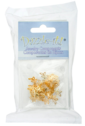 Bead Cap-Tri Leaf -10pcs