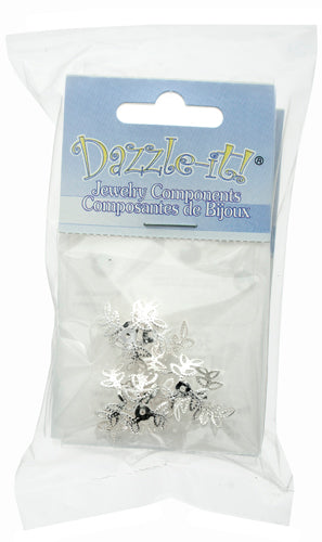 Bead Cap-Tri Leaf -10pcs