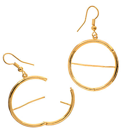 Interchangeable Earring - Round (1pr) 29mm Gold 