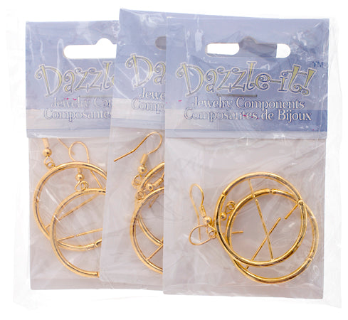 Interchangeable Earring - Round (1pr) 29mm Gold 