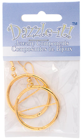 Interchangeable Earring - Round (1pr) 29mm Gold 