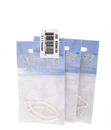 Interchangeable Earring-Marquise (1pr) 34x16mm 