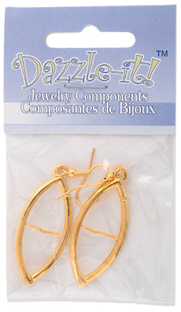 Interchangeable Earring-Marquise (1pr) 34x16mm 