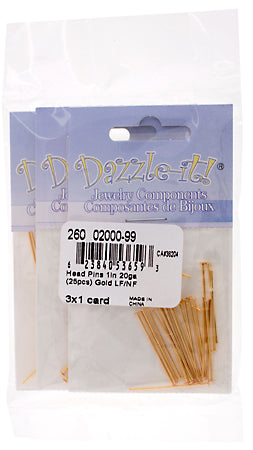 Head Pins 20ga Lead Free / Nickel Free