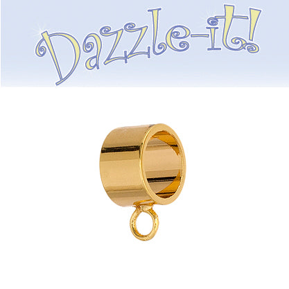 Kumihimo Finding 4pcs 9.5x5mm Pendant Bail Sliders