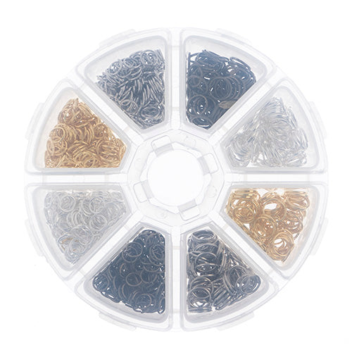 Findings - Assortment Round 8 Slots Jump Rings 1200pcs