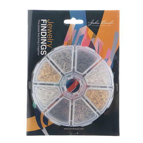 Findings - Assortment Round 8 Slots Jump Rings 1200pcs