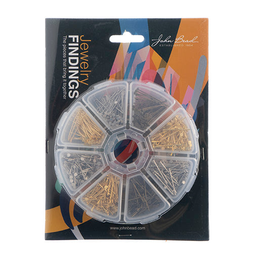 Findings - Assortment Round 8 Slots Head Pins 1030pcs