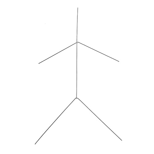  Wire Frames Stick Person 0.8mm Approx 5-6in 6pcs