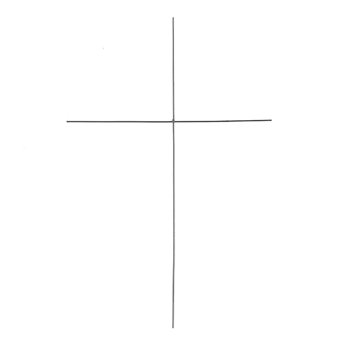  Wire Frames Cross 0.8mm Approx 5-6in 6pcs