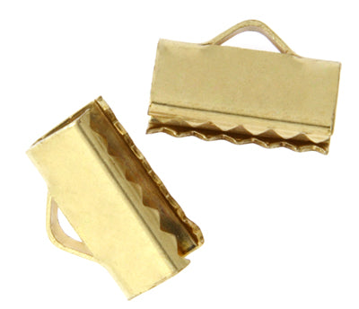 Ribbon/Cord Ends 16mm  Colour Lead Free / Nickel Free