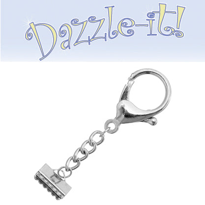 Key Chain-Lobster Trigger W/ Ribbon Cord End 15x9mm - Cosplay Supplies Inc