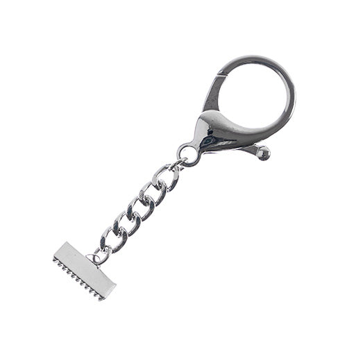 Key Chain-Lobster Trigger W/ Ribbon Cord End 18x17mm - Cosplay Supplies Inc