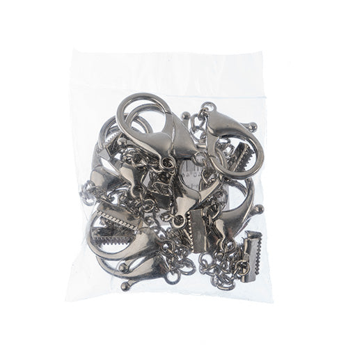 Key Chain-Lobster Trigger W/ Ribbon Cord End 18x17mm 