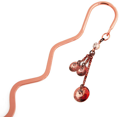 Book Mark Zig Zag 15.5cm with Jump Ring Lead Free / Nickel Free