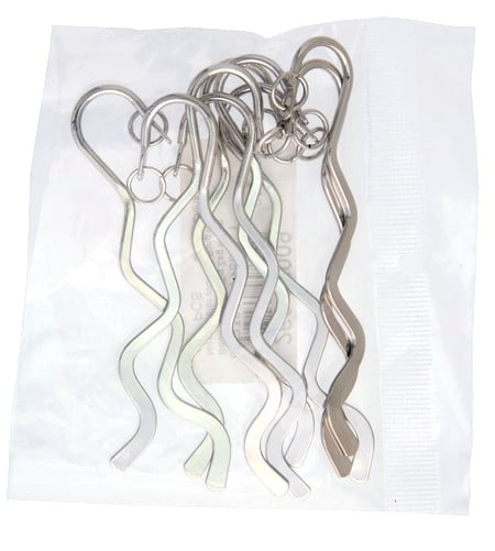 Book Mark Mini Zig Zag 85mm Nickel Color w/Jump Ring Lead Free / Nickel Free