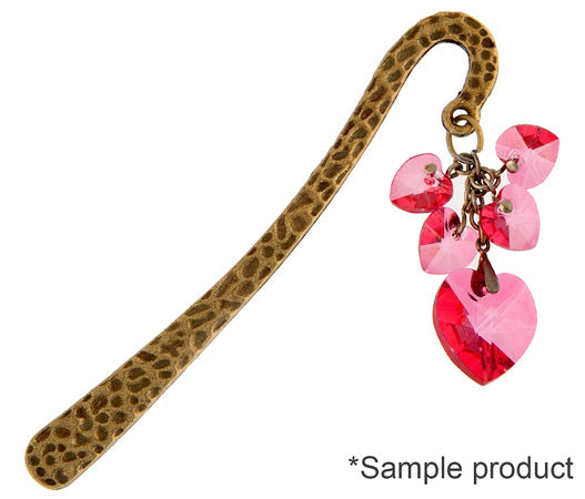 Bookmark Mini Hammered 8cm Lead Free / Nickel Free With Jump Ring