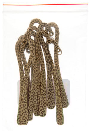 Bookmark Mini Hammered 8cm Lead Free / Nickel Free With Jump Ring
