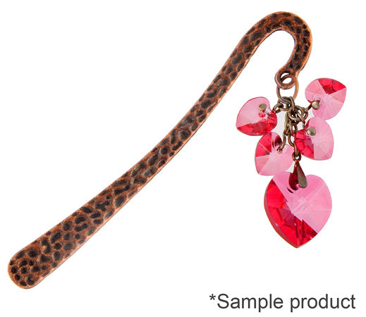 Bookmark Mini Hammered 8cm Lead Free / Nickel Free With Jump Ring