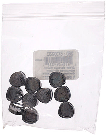 Slider - Baroque Round Hammered 7.5x13mm  (10pcs) Lead Free / Nickel Free