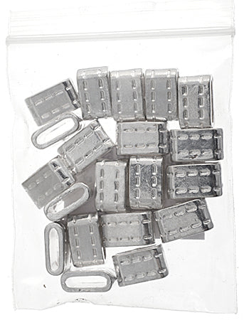 Slider - Tube With Stitching (20pcs) 8mm  Lead Free / Nickel Free