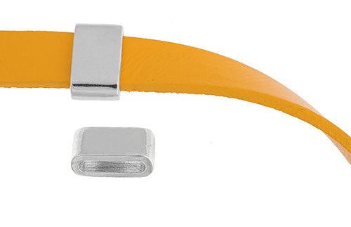 Slider - Tube Smooth (20pcs) 8mm  Lead Free / Nickel Free