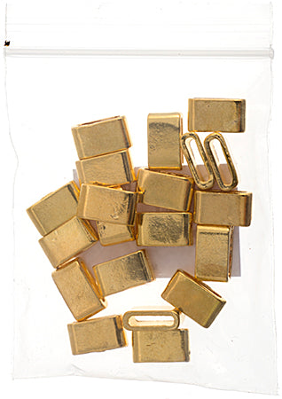 Slider - Tube Smooth (20pcs) 8mm  Lead Free / Nickel Free