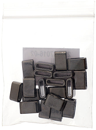 Slider - Tube Smooth (20pcs) 8mm  Lead Free / Nickel Free