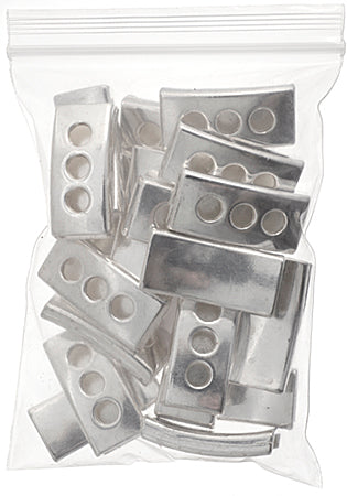 Slider - Tube 3 Holes (20pcs) 28mm  Lead Free / Nickel Free