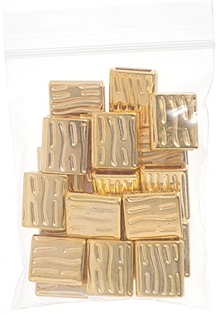 Slider - Tube Walnut (20pcs)16mm  Lead Free / Nickel Free