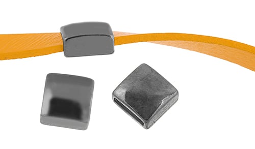 Slider - Square (20pcs) 12mm  Lead Free / Nickel Free