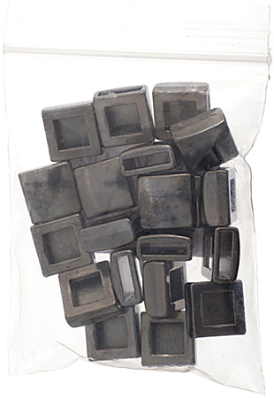 Slider - Square (20pcs) 12mm  Lead Free / Nickel Free