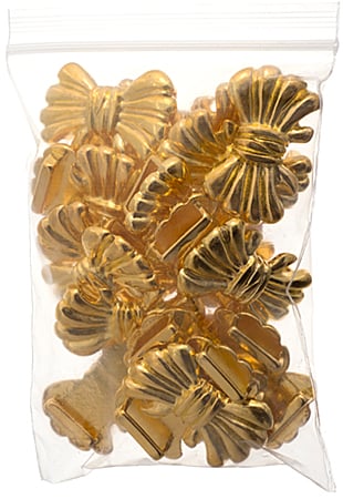 Slider - Bow (20pcs) 30mm  Lead Free / Nickel Free