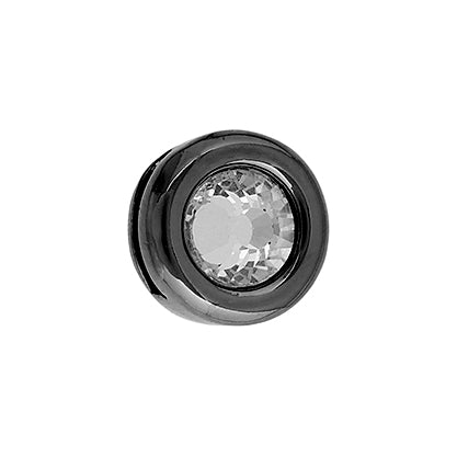 Slider - Round With Crystal (10pcs) 13mm  Lead Free / Nickel Free - Cosplay Supplies Inc