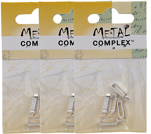Slider - Band Smooth With Loop (5pcs) 4mm  Lead Free / Nickel Free