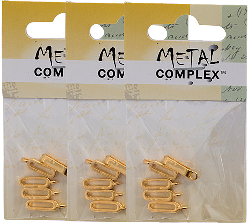 Slider - Band Smooth With Loop (5pcs) 4mm  Lead Free / Nickel Free