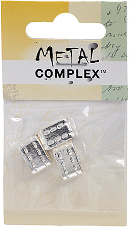 Slider - Tube With Stitching (3pcs) 8mm  Lead Free / Nickel Free