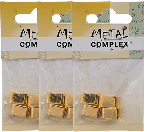 Slider - Tube Smooth (4pcs) 8mm  Lead Free / Nickel Free