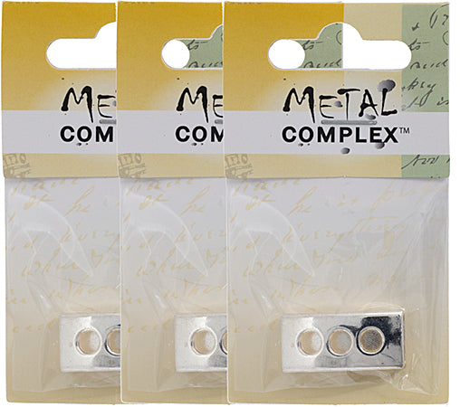 Slider - Tube 3 Holes (1pc) 28mm  Lead Free / Nickel Free